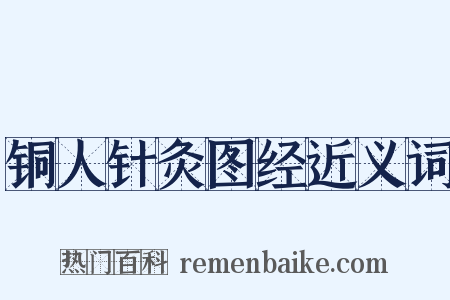 铜人针灸图经近义词是什么意思的图片